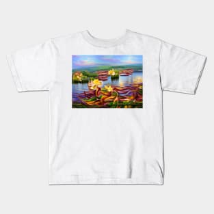 Lake of lilies Kids T-Shirt